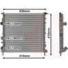 Image de VAN WEZEL 43002260 Radiateur Refroidisseur d'eau Refroidisseur de moteur pour RENAULT CLIO II (BB0/1/2, CB0/1/2) CLIO II Kasten (SB0/1/2)