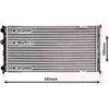 Image de VAN WEZEL 58002192 Radiateur Refroidisseur d'eau Refroidisseur de moteur pour VW Caddy II Fourgon (9K9A) Caddy II Combi (9K9B) pour SEAT Inca (6K9)