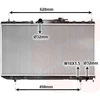 Image de VAN WEZEL 53002291 Radiateur Refroidisseur d'eau Refroidisseur de moteur pour TOYOTA Avensis break (T22) AVENSIS (T22) AVENSIS Liftback (T22)