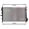 Image de VAN WEZEL 18002338 Radiateur Radiateur à eau Radiateur moteur pour FORD MONDEO III Break (BWY) MONDEO III (B5Y) MONDEO III Berline (B4Y)