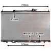 Image de VAN WEZEL 25002163 Radiateur Refroidisseur d'eau Refroidisseur de moteur pour HONDA CR-V II (RD)