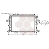 Image de VAN WEZEL 37002329 Radiateur Refroidisseur d'eau Refroidisseur de moteur pour OPEL Astra G CC (T98) Zafira A (T98) Astra G Caravan (T98) ASTRA G Cabriolet (F67)