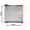 Image de VAN WEZEL 52002065 Radiateur Refroidisseur d'eau Refroidisseur de moteur pour SUZUKI Vitara SUV (ET, TA, TD) VITARA Cabrio (ET, TA)
