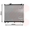Image de VAN WEZEL 52002071 Radiateur Refroidisseur d'eau Refroidisseur de moteur pour SUZUKI Vitara SUV (ET, TA, TD) VITARA Cabrio (ET, TA)