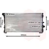 Image de VAN WEZEL 73002088 Radiateur Refroidisseur d'eau Refroidisseur de moteur pour LANCIA YPSILON (843) MUSA (350)