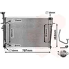 Image de VAN WEZEL 82002127 Radiateur Refroidisseur d'eau Refroidisseur de moteur pour HYUNDAI TUCSON (JM) pour KIA SPORTAGE (JE, KM)