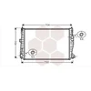 Image de VAN WEZEL 01002101 Radiateur Refroidisseur d'eau Refroidisseur de moteur pour ALFA ROMEO 159 Sportwagon (939) 159 (939) Brera (939) SPIDER (939)