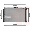 Image de Radiateur, refroidissement du moteur (1710-24628) adaptable sur , Chevrolet, Daewoo