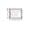Image de VAN WEZEL 43002399 Radiateur Refroidisseur d'eau Refroidisseur de moteur pour RENAULT KANGOO (KC0/1) KANGOO Express (FC0/1)