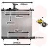 Image de VAN WEZEL 82002290 Radiateur Refroidisseur d'eau Refroidisseur de moteur pour HYUNDAI i10 (PA)