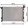 Image de Radiateur moteur de VAN Wezel (82002285) Echangeur de chaleur Refroidissement Radiateur moteur
