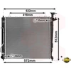 Image de VAN WEZEL Radiateur moteur avec accessoires (83012703) pour KIA Sorento II |