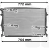 Image de VAN WEZEL 58002343 Radiateur Radiateur à eau Radiateur moteur pour VW Golf VII à hayon (5G1, BQ1, BE1, BE2) Golf VII Variant (BA5, BV5) Golf Sportsvan pour SEAT