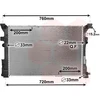 Image de VAN WEZEL 30002652 Radiateur Radiateur à eau Radiateur moteur adapté pour MERCEDES-BENZ Classe B (W246, W242) Classe A (W176) CLA Coupé (C117) GLA (X156)