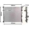 Image de VAN WEZEL 33002425 Radiateur Refroidisseur d'eau Refroidisseur de moteur pour NISSAN NV200 / Evalia Bus NV200 Fourgon / Combi