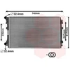 Image de VAN WEZEL 58012338 Radiateur à eau pour moteur, compatible avec la VW Golf VII berline (5G1, BQ1, BE1, BE2), la Passat Variant (3G5, CB5), la Golf VII Variant et le T-Roc