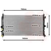 Image de VAN WEZEL 53012704 Radiateur Radiateur à eau Radiateur moteur pour TOYOTA Prius PHV à hayon (W52)