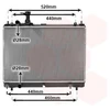 Image de VAN WEZEL 52012704 Radiateur Refroidisseur d'eau Refroidisseur de moteur pour SUZUKI SWIFT V (AZ)