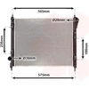 Image de VAN WEZEL 13012711 Radiateur Radiateur à eau Radiateur moteur pour NISSAN JUKE (F15) PULSAR à hayon (C13)