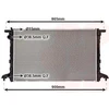 Image de VAN WEZEL 03012721 : Radiateur de refroidissement moteur compatible avec les modèles AUDI A4 B9 Avant (8W5, 8WD), A6 Avant (4A5, C8), A5 Sportback (F5A), Q5 (FYB) et Q7 (4MB)