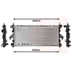 Image de VAN WEZEL 40012305 Radiateur   eau pour moteur, destin © aux fourgons FIAT Ducato (250, 290), aux Ducato   plateau / ch  ssis (250, 290) et aux Ducato bus