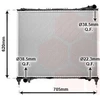 Image de VAN WEZEL 02002337 Radiateur à eau pour moteur, compatible avec les modèles LAND ROVER Range Rover Sport (L494), Discovery V (L462) et Range Rover IV (L405)