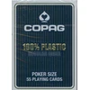 Image de Cartes à jouer Copag 100% plastique Index régulier bleu