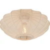 Image de Plafonnier abat-jour ovale en tissu beige CORINA 1xE27 40W Lucide