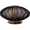 Image de Lampe de table en laiton et maille noire E27 Corina Lucide