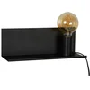 Image de Applique murale SEBO noire 1xE27x40W en métal, dimensions : 12x35x12 cm, IP20, Lucide