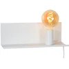 Image de Applique murale SEBO blanche 1xE27x40W en métal, dimensions : 12x35x12 cm, IP20, Lucide