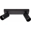 Image de Plafonnier deux spots noir CLUBS 2xGU10 40W Lucide