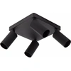 Image de CLUBS plafonnier à tube carré noir 4xGU10 40W Lucide