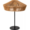 Image de Lampe de table en rotin brun et noir, culot E27, Yunkai Lucide