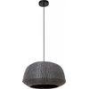 Image de Suspension en jonc de mer noir MADUKA 1xE27 40W Lucide