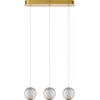 Image de Suspension triple boule de cristal or CINTRA LED 12,6W Lucide