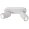 Image de Plafonnier double blanc mobile 2xGU10 35W Punch Lucide