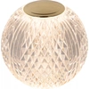 Image de Lampe de table glamour sphère décorative 11 cm encastrable LED Cintra Lucide