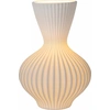 Image de Lampe de table glamour en porcelaine blanche E14 Momoro Lucide