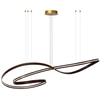 Image de Lumière Suspendue Led Moderne Slalom Café Brun Avec Effet - 13493/68/96