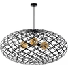 Image de WOLFRAM lampe suspendue moderne noire 3xE27 60W Lucide
