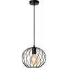 Image de Suspension métallique Ø25 cm noire DANZA 1xE27 40 W Lucide