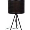 Image de Lampe à poser abat-jour en rotin noir E27 Tagalog Lucide