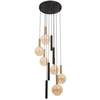 Image de Suspension Moderne Noire Ronde 10 Lumières G9/gu10 Dimmable