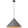 Image de Suspension Moderne Grise Et Noire À Abat-jour Conique E27 40w