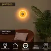 Image de SANTIAGO   Applique murale   Ø 23 cm   LED à intensité variable   Température de couleur réglable (CCT)   1x10 W 2700 K/4000 K   Ambre | Premium