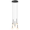 Image de Lampe Pendante De Conception Calina 5 Lumières Avec Sphères Blanches - 24406/37/30