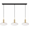 Image de Lustre SINGALA doré et blanc, 3 x E27 x 60 W, verre, dimensions : 169 x 126 x 30 cm, IP20, Lucide