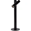Image de Lampe de table LED rechargeable ANTRIM noire 2,2 W, blanc chaud, 120 lm, aluminium, dimensions : 35,8 x 11 x 11 cm, IP54, Lucide