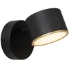 Image de Produit de deuxième choix : applique murale Lucide, modèle Gian LED, métal noir, variateur tactile, 2700 K, Ra90